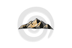 Abstract mountain logo design