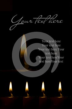 Abstract mourning card