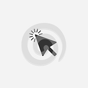 Abstract mouse cursor vector icon