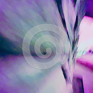 Abstract movement photo with blue and purple accents blurred movement effect