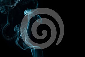 Abstract movement smoke on dark background