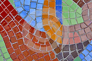 Abstract multi color mosaic bacground