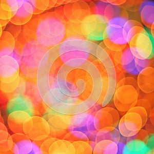 Abstract multi-colored bokeh photography