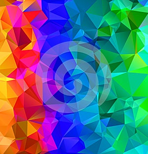 Abstract multicolor full Color rainbow background. Vector polygonal design illustrator