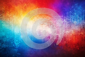 Abstract multicolor gradient with blurred patterns