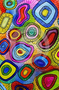 Abstract multicolor illustration
