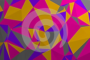 Abstract multicolor mosaic backdrop. Geometric low polygonal background. Design element for posters, business cards, presentations
