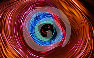 Abstract of multicolor round twirl