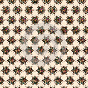 Abstract multicolor textile mixture pattern background design