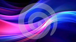 Abstract multicolor wavy line of light, neon glowing lines, magic energy space light concept, abstract background wallpaper design