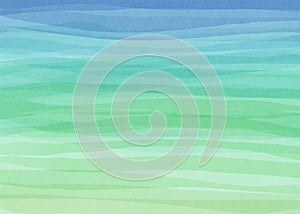Brushed Painted green blue Abstract Background. Brush stroked painting. 2D Illustration. photo