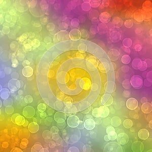 Abstract multicolored background with blur bokeh