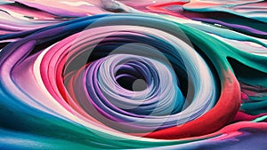 Abstract multicolored background drawn with fused plastic photo