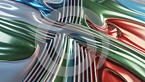 Abstract multicolored background formed by straight and sinuous lines