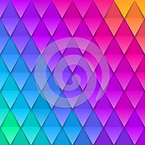 Abstract multicolored background. Paper colorful artificial squama or plumage. Vector illustration.