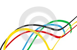 Abstract multicolored background. Vector graphics for design. Waves, texture.