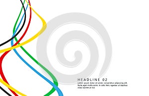 Abstract multicolored background. Vector graphics for design. Waves, texture.