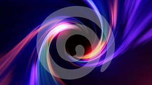 Abstract multicolored blue purple tunnel swirling from energy lines of glowing bright digital futuristic hi-tech background. VJ