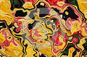 Abstract multicolored curves figures