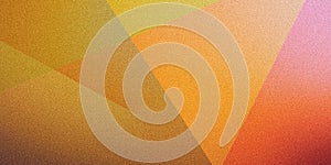 Abstract multicolored geometry on multicolored orange yellow golden red brown grainy ultra wide pixel background