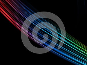 Abstract multicolored light waves background