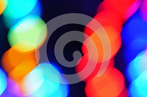 Abstract multicolored lights bokeh background wallpaper