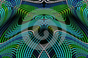 Abstract multicolored linear pattern, abstract