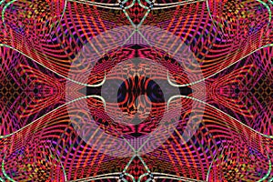 Abstract multicolored linear pattern, abstract