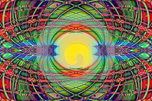 Abstract multicolored linear pattern, abstract