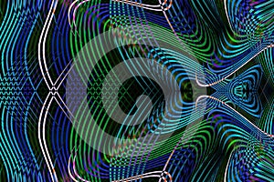 Abstract multicolored linear pattern, abstract