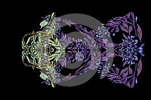 Abstract multicolored linear pattern, abstract