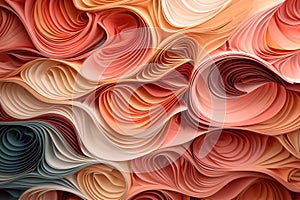 Abstract multicolored swirling background. Generative Ai. Illustration