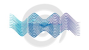 Abstract Multicolored Wavy Lines Vector Background Pattern, vector design Generative AI