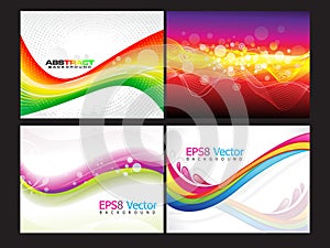 Abstract multiple background set