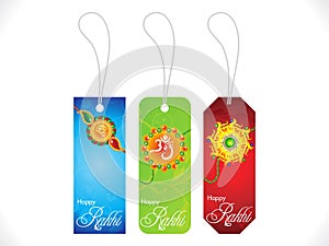 Abstract multiple rakshabandhan sale tags backgrou