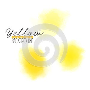 Abstract multiply colorful watercolor background in yellow color