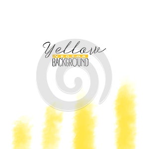 Abstract multiply colorful watercolor background in yellow color