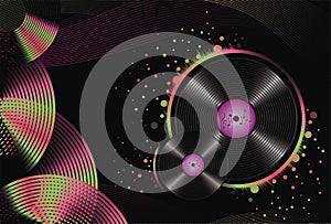 Abstract music background advertise