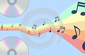 Abstract music background