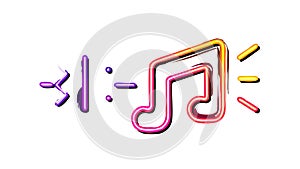 Abstract Music Notes with Dynamic Streaks, Vibrant Audio Visualizer, vector design Generative AI