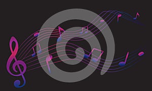 Abstract musical background