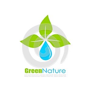 Abstract natural eco logo