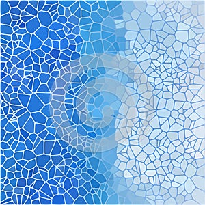 abstract nature marble plastic stony mosaic tiles texture background with white grout - sky and light blue gradient colors. eps 10