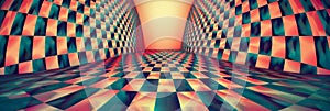 Abstract Neo Dadaist Patterns of Op Art Design, Conceptual Optical Illusion Images, Neo Dadaism photo