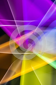 Abstract Neon 80s Style Lines and Swirls For Retro Background Cosmos Rave