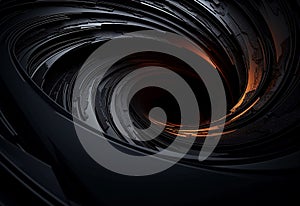 Abstract neon effect background wallpaper design. curve, swirl, vortex, light rays