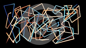 Abstract neon fire lines background