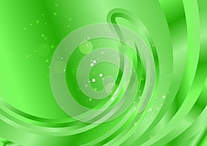 Abstract Neon Green Curve Background Template