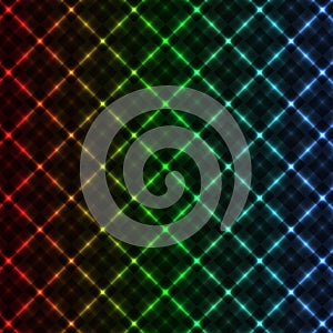 Abstract neon grid background
