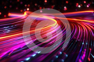 Abstract Neon Light Design